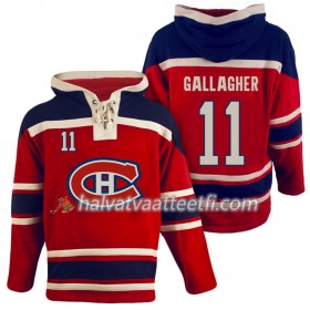 Miesten NHL Montreal Canadiens Brendan Gallagher 11 Punainen Sawyer Hooded Sweatshirt
